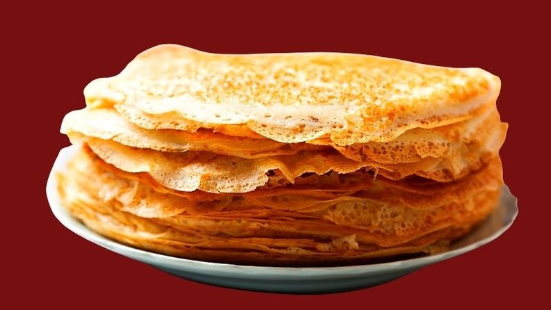 kefir ပေါ်တွင်အစားအသောက် pancakes